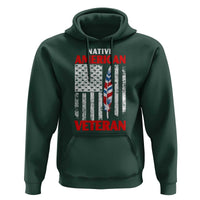 Native American Veteran USA Flag Patriotic Soldier Hoodie