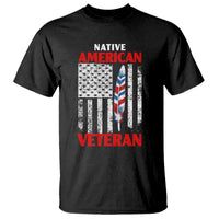 Native American Veteran USA Flag Patriotic Soldier T Shirt