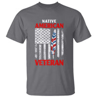 Native American Veteran USA Flag Patriotic Soldier T Shirt