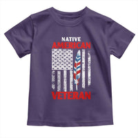 Native American Veteran USA Flag Patriotic Soldier Toddler T Shirt