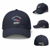 Native American Army Veteran US Flag Indigenous Soldier Baseball Cap