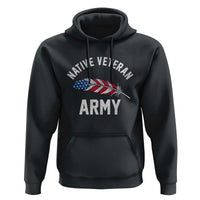 Native American Army Veteran US Flag Indigenous Soldier Hoodie