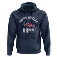 Native American Army Veteran US Flag Indigenous Soldier Hoodie