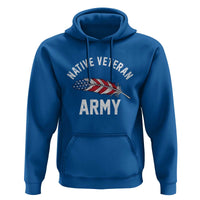 Native American Army Veteran US Flag Indigenous Soldier Hoodie