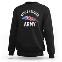 Native American Army Veteran US Flag Indigenous Soldier Sweatshirt