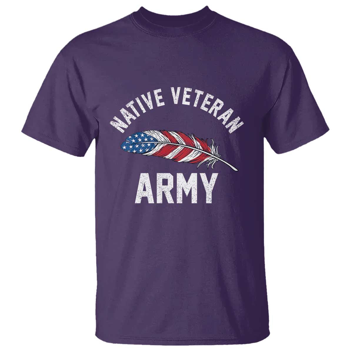 Native American Army Veteran US Flag Indigenous Soldier T Shirt