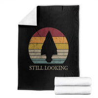 Arrowhead Hunter Native American Throw Blanket Ancient Artifacts Relic Hunting Vintage Sunset