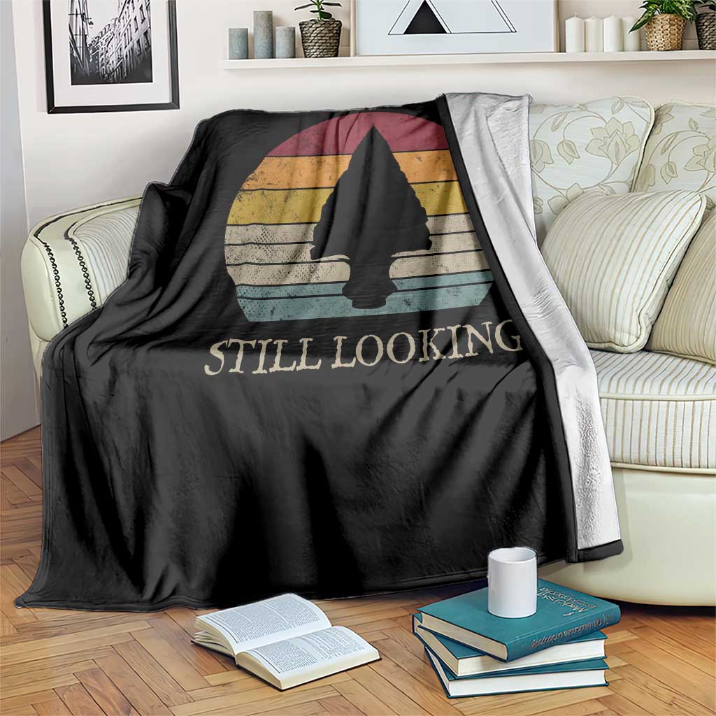 Arrowhead Hunter Native American Throw Blanket Ancient Artifacts Relic Hunting Vintage Sunset
