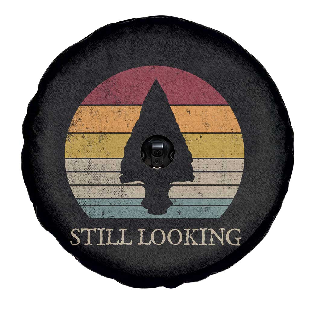 Arrowhead Hunter Native American Spare Tire Cover Ancient Artifacts Relic Hunting Vintage Sunset