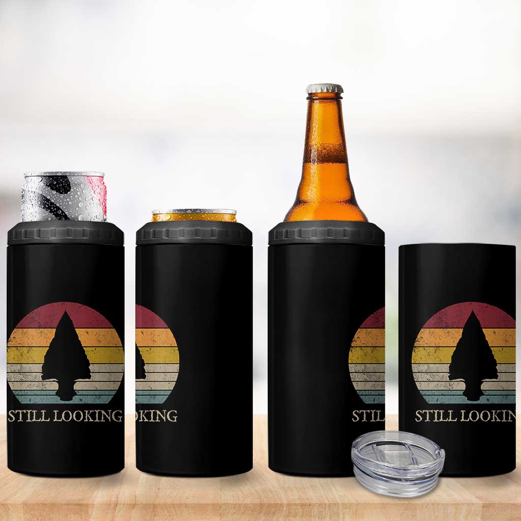 Arrowhead Hunter Native American 4 in 1 Can Cooler Tumbler Ancient Artifacts Relic Hunting Vintage Sunset