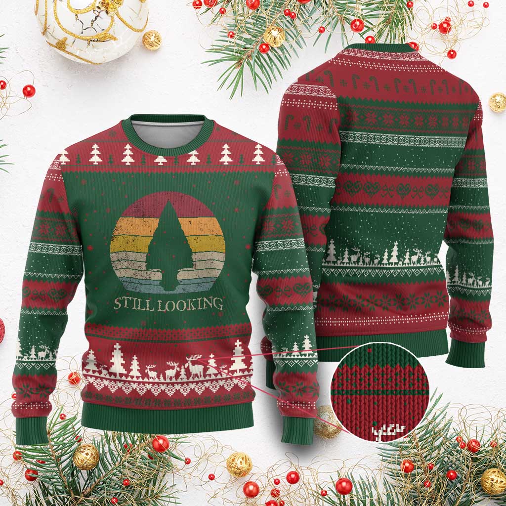 Arrowhead Hunter Native American Ugly Christmas Sweater Ancient Artifacts Relic Hunting Vintage Sunset