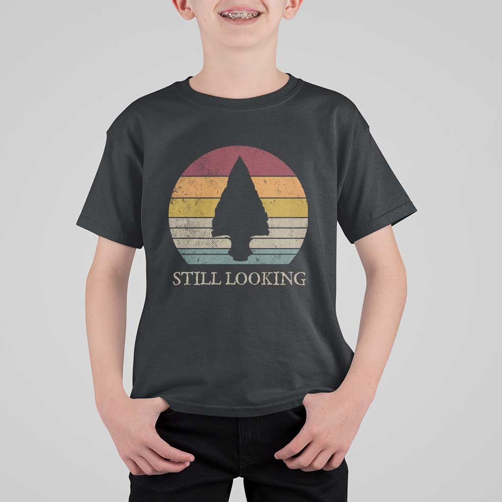 Arrowhead Hunter Native American T Shirt For Kid Ancient Artifacts Relic Hunting Vintage Sunset
