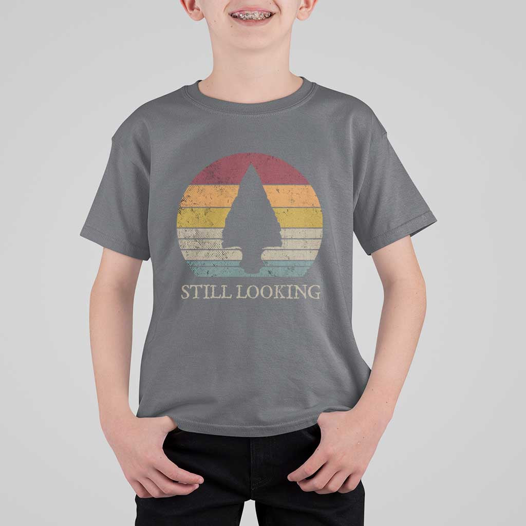 Arrowhead Hunter Native American T Shirt For Kid Ancient Artifacts Relic Hunting Vintage Sunset