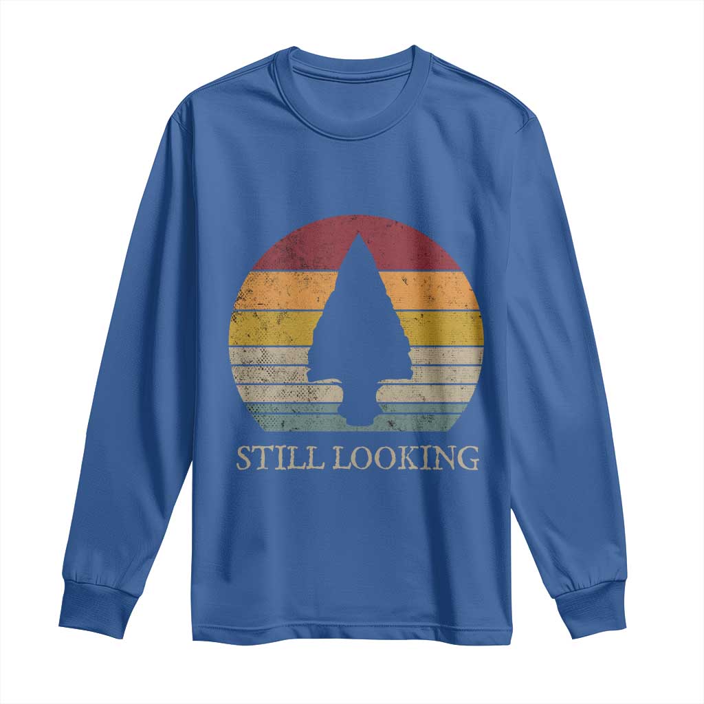 Arrowhead Hunter Native American Long Sleeve Shirt Ancient Artifacts Relic Hunting Vintage Sunset