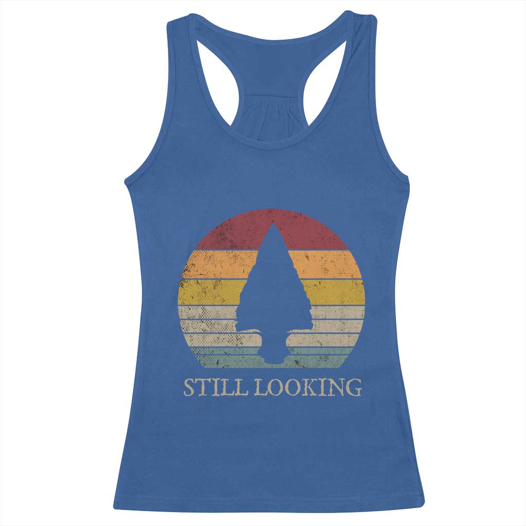Arrowhead Hunter Native American Racerback Tank Top Ancient Artifacts Relic Hunting Vintage Sunset