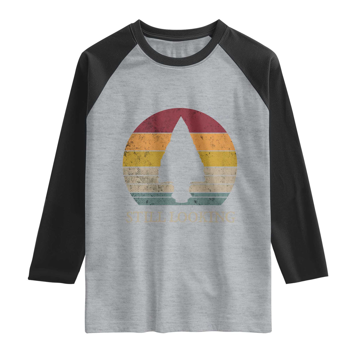 Arrowhead Hunter Native American Raglan Shirt Ancient Artifacts Relic Hunting Vintage Sunset