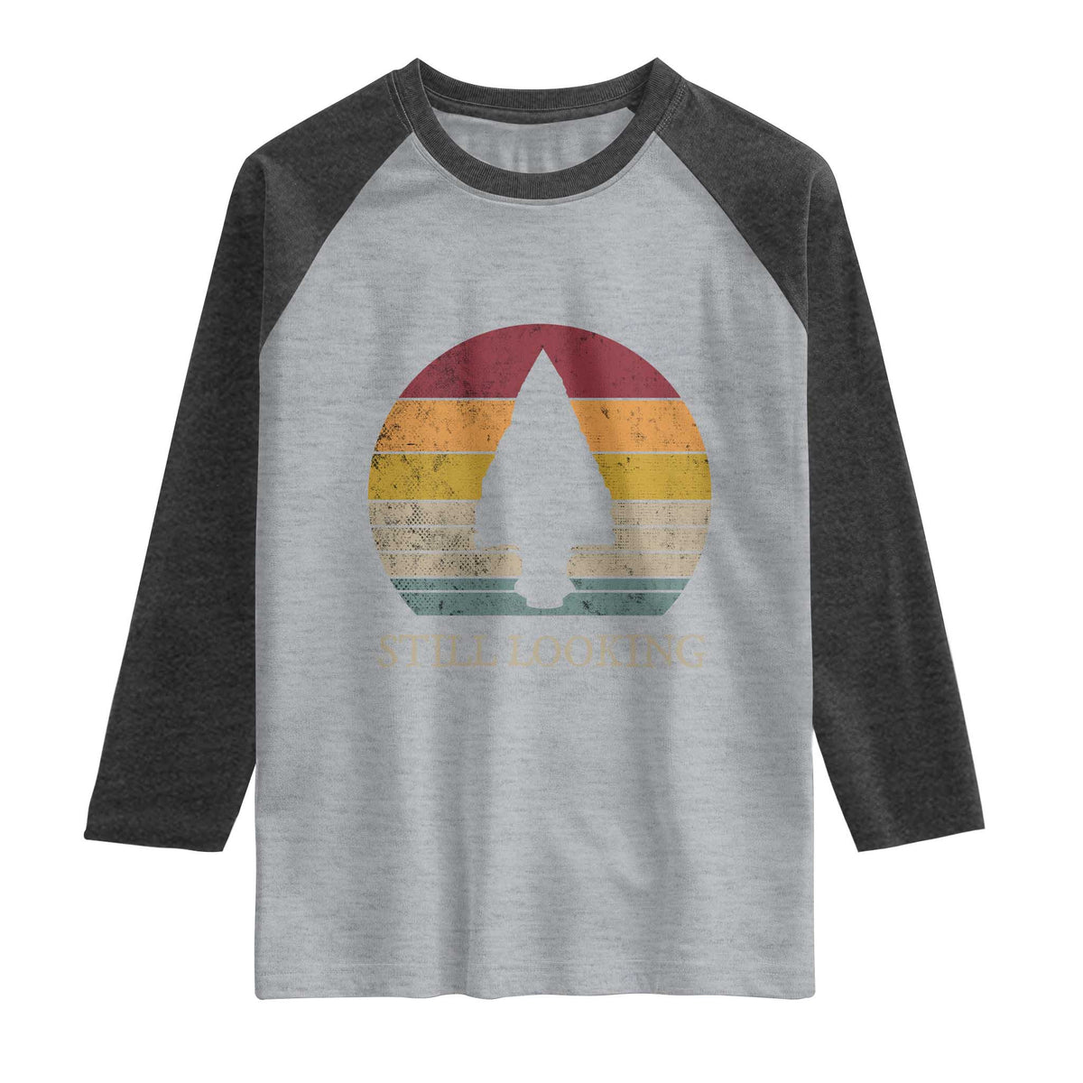 Arrowhead Hunter Native American Raglan Shirt Ancient Artifacts Relic Hunting Vintage Sunset