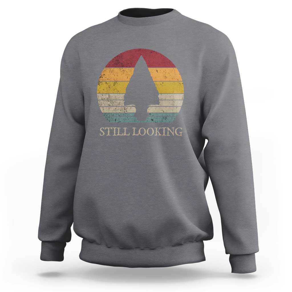 Arrowhead Hunter Native American Sweatshirt Ancient Artifacts Relic Hunting Vintage Sunset