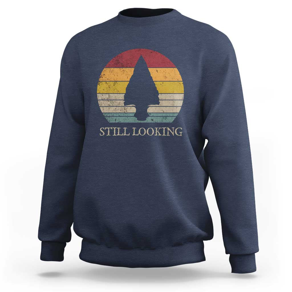 Arrowhead Hunter Native American Sweatshirt Ancient Artifacts Relic Hunting Vintage Sunset
