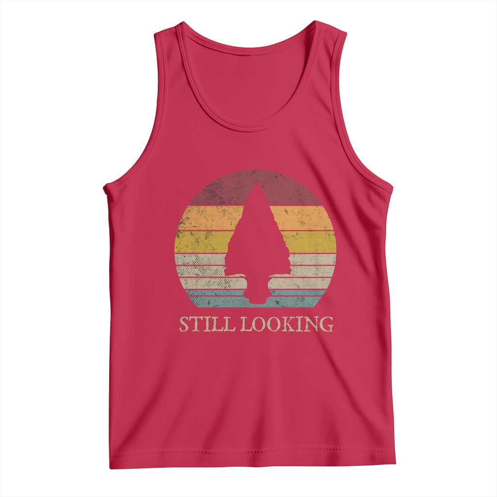 Arrowhead Hunter Native American Tank Top Ancient Artifacts Relic Hunting Vintage Sunset
