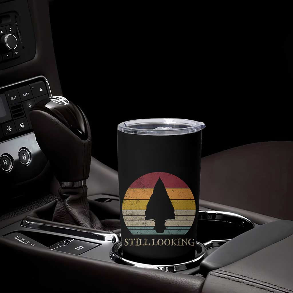 Arrowhead Hunter Native American Tumbler Cup Ancient Artifacts Relic Hunting Vintage Sunset