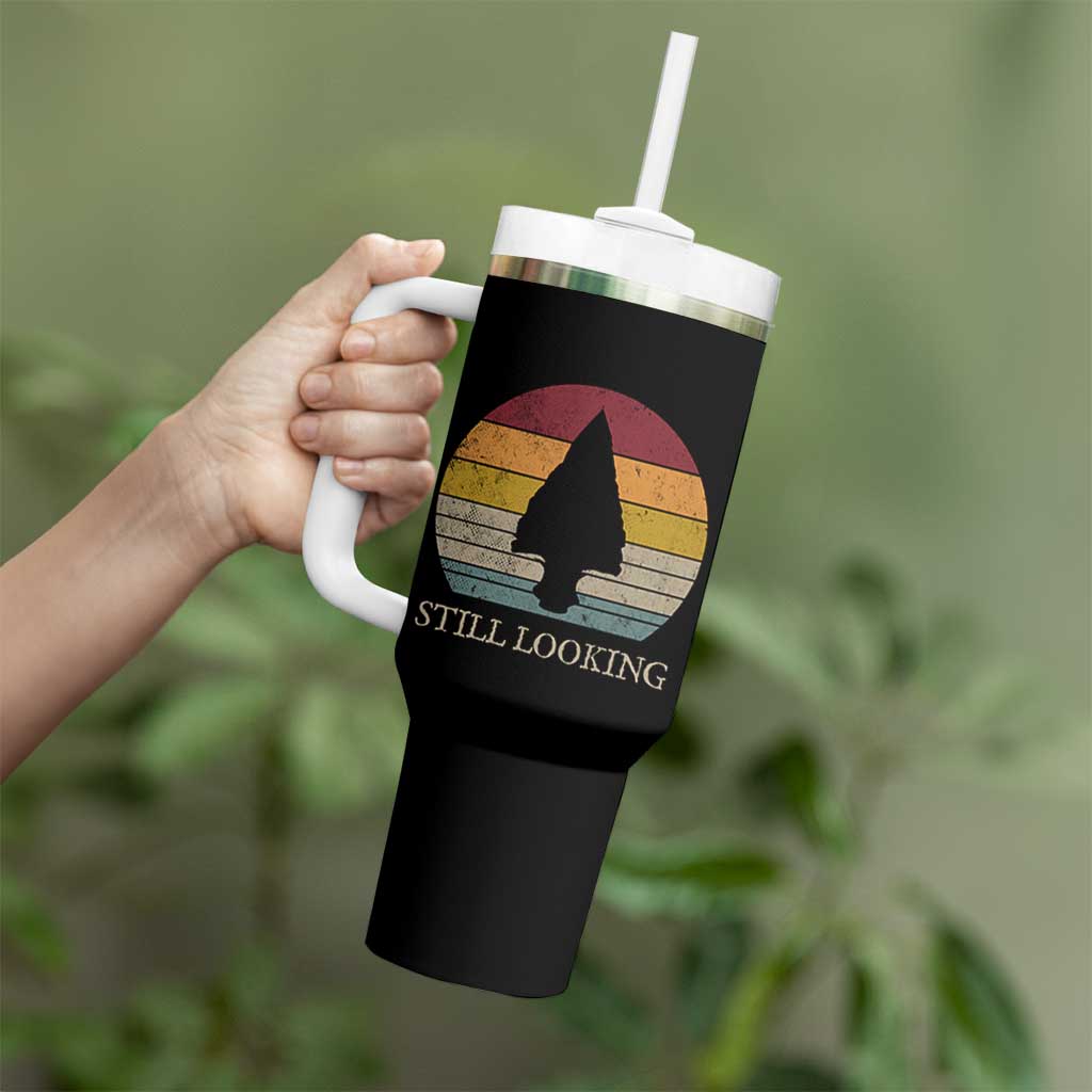 Arrowhead Hunter Native American Tumbler With Handle Ancient Artifacts Relic Hunting Vintage Sunset