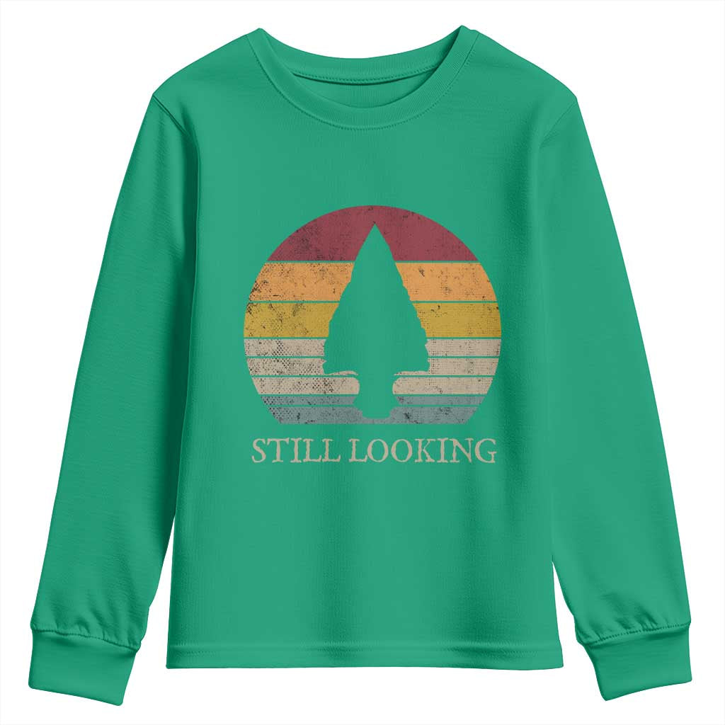 Arrowhead Hunter Native American Youth Sweatshirt Ancient Artifacts Relic Hunting Vintage Sunset