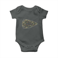 Arrowhead Hunter Native American Camouflage USA Flag Baby Onesie