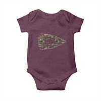Arrowhead Hunter Native American Camouflage USA Flag Baby Onesie