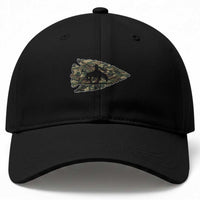 Arrowhead Hunter Native American Camouflage USA Flag Baseball Cap