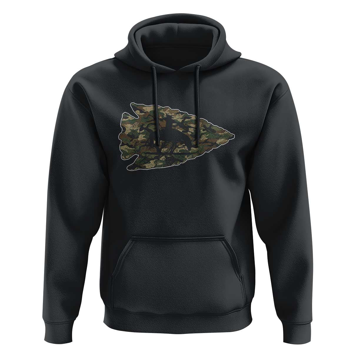 Arrowhead Hunter Native American Camouflage USA Flag Hoodie