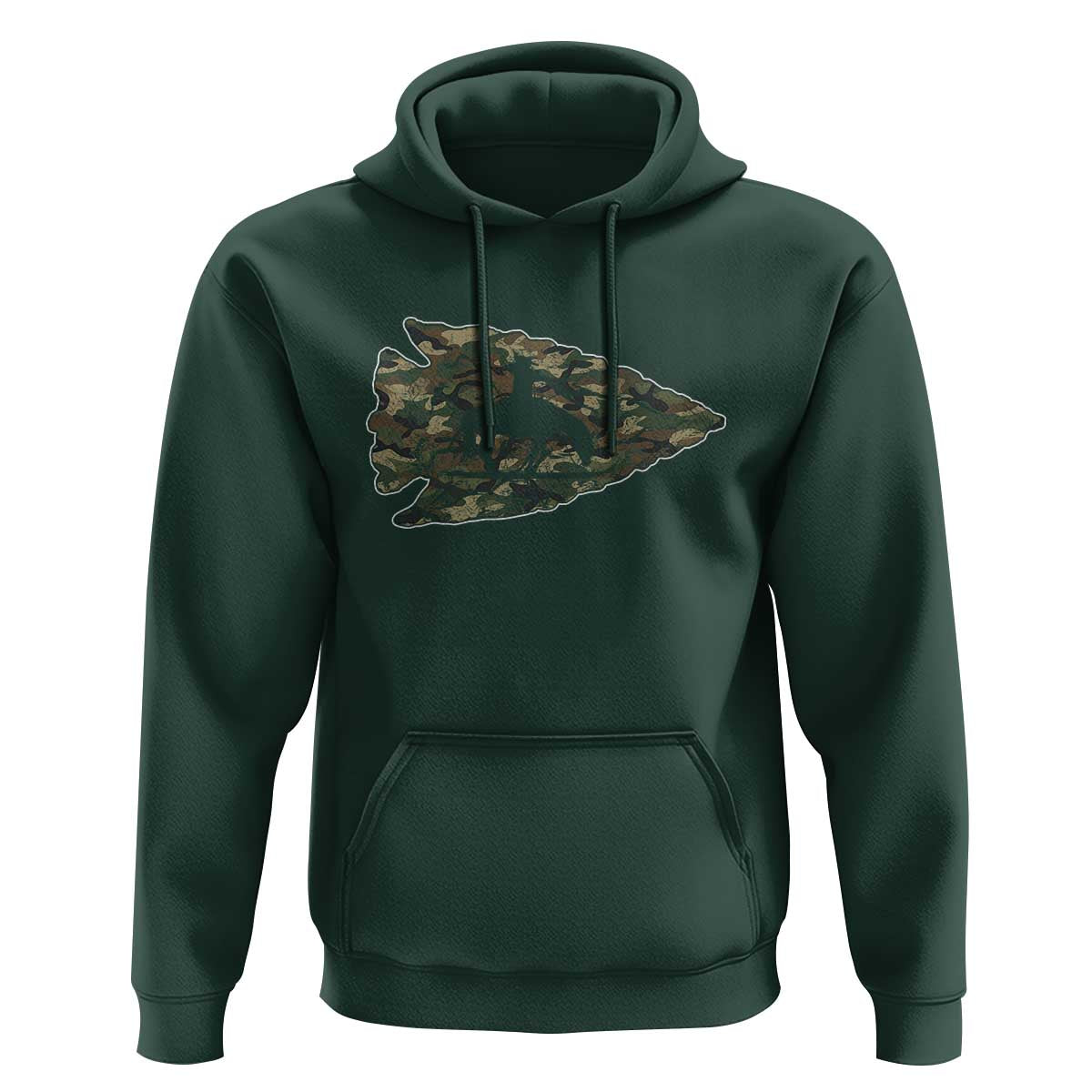 Arrowhead Hunter Native American Camouflage USA Flag Hoodie