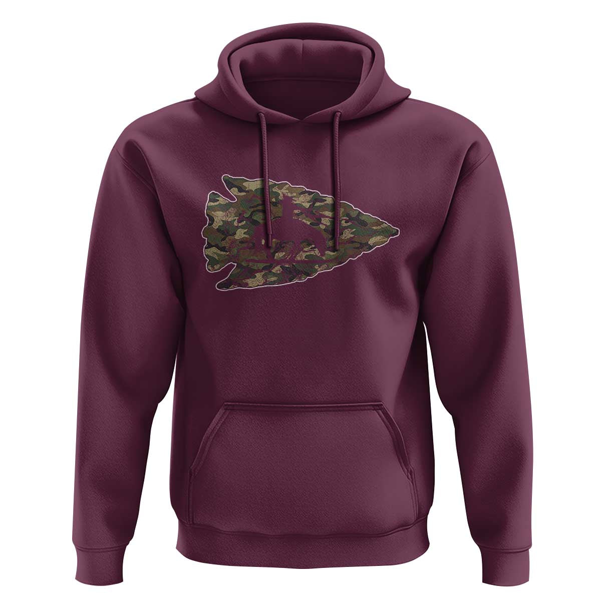 Arrowhead Hunter Native American Camouflage USA Flag Hoodie