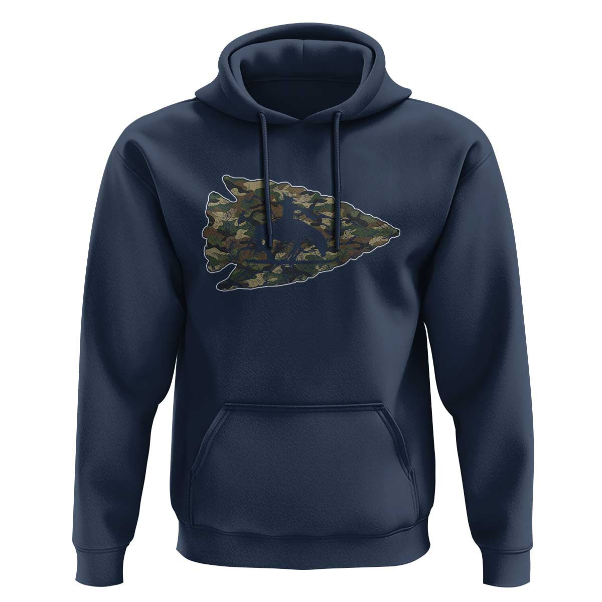 Arrowhead Hunter Native American Camouflage USA Flag Hoodie