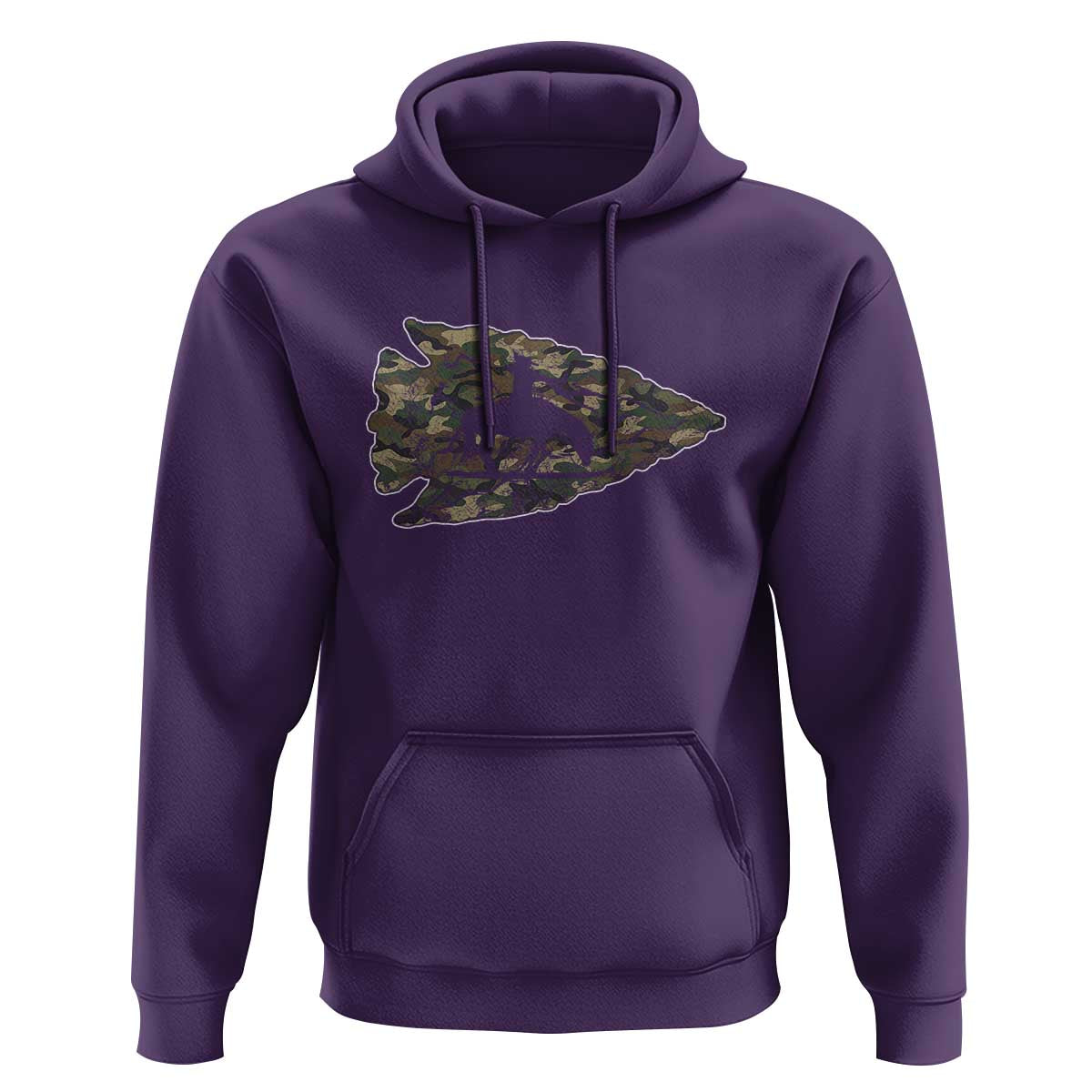 Arrowhead Hunter Native American Camouflage USA Flag Hoodie