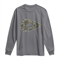 Arrowhead Hunter Native American Camouflage USA Flag Long Sleeve Shirt