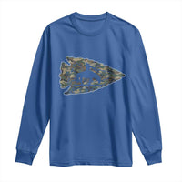 Arrowhead Hunter Native American Camouflage USA Flag Long Sleeve Shirt