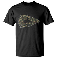 Arrowhead Hunter Native American Camouflage USA Flag T Shirt