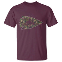 Arrowhead Hunter Native American Camouflage USA Flag T Shirt