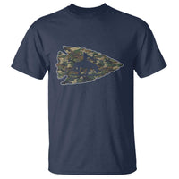 Arrowhead Hunter Native American Camouflage USA Flag T Shirt
