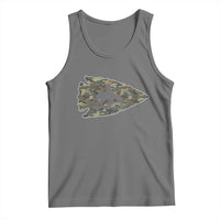 Arrowhead Hunter Native American Camouflage USA Flag Tank Top