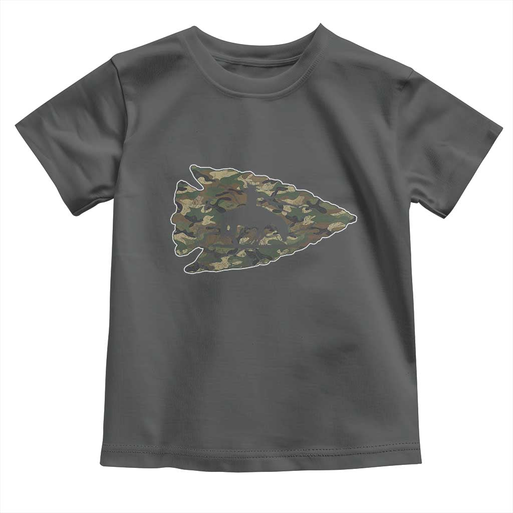Arrowhead Hunter Native American Camouflage USA Flag Toddler T Shirt