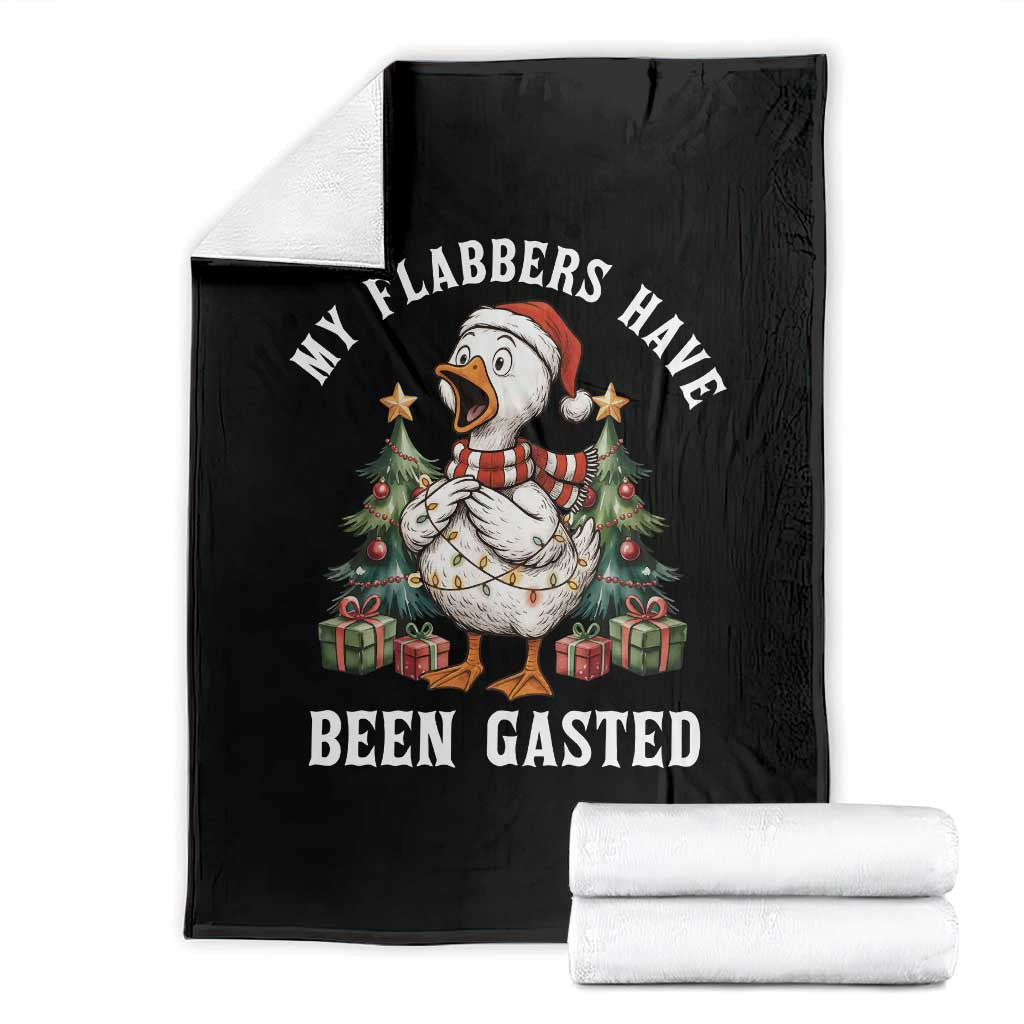 My Flabbers Have Been Gasted Throw Blanket Funny Goose Christmas - Wonder Print Shop