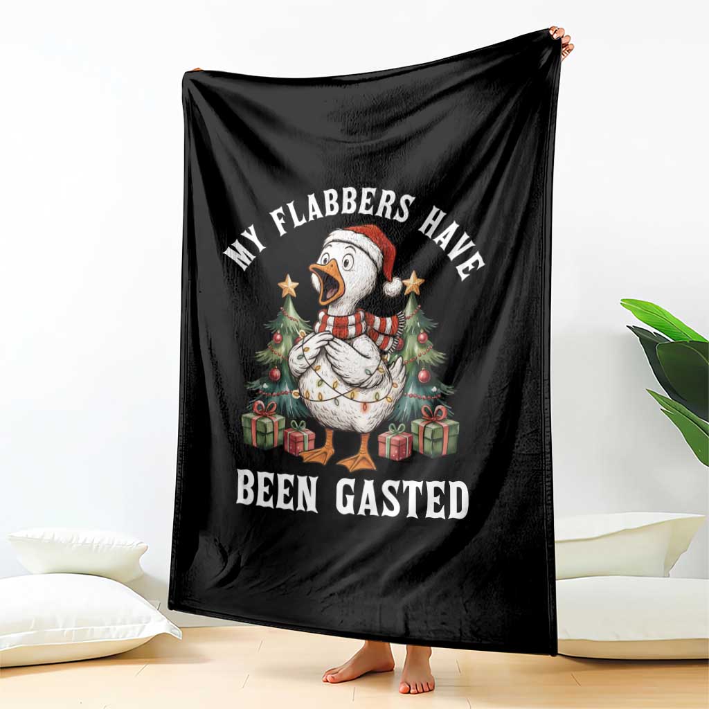 My Flabbers Have Been Gasted Throw Blanket Funny Goose Christmas - Wonder Print Shop