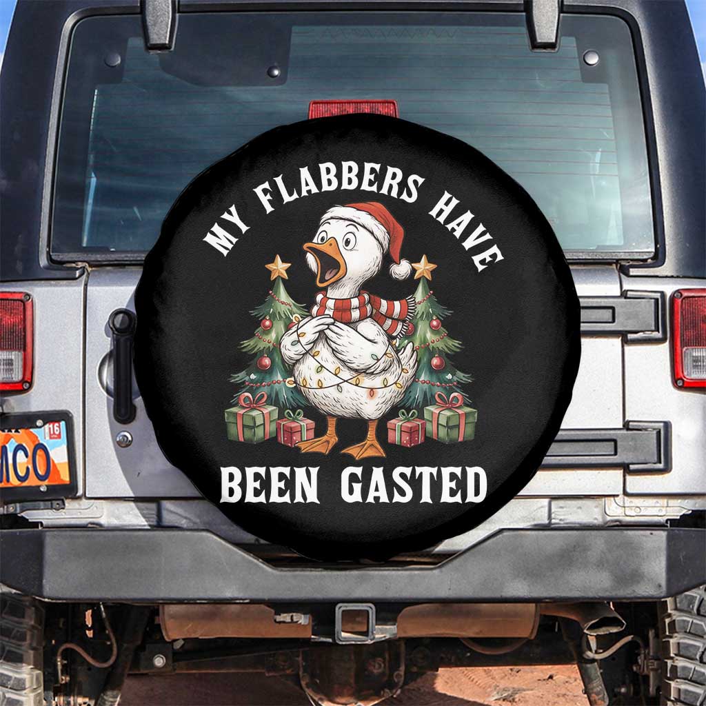 My Flabbers Have Been Gasted Spare Tire Cover Funny Goose Christmas - Wonder Print Shop
