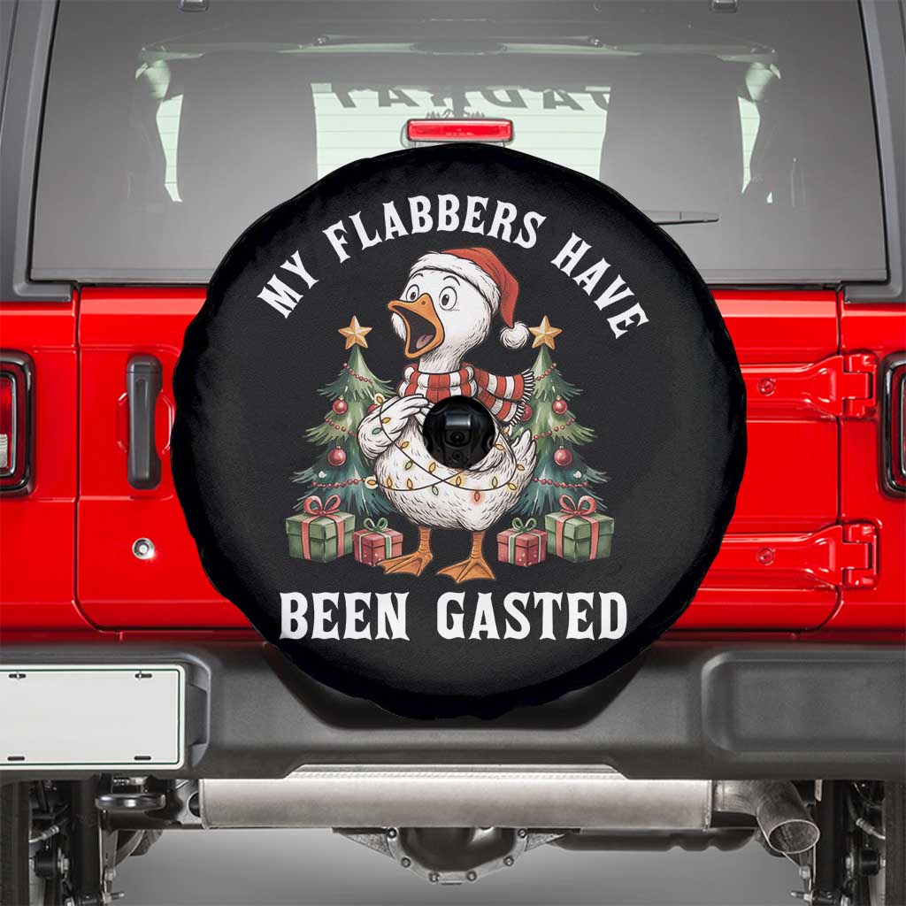 My Flabbers Have Been Gasted Spare Tire Cover Funny Goose Christmas - Wonder Print Shop