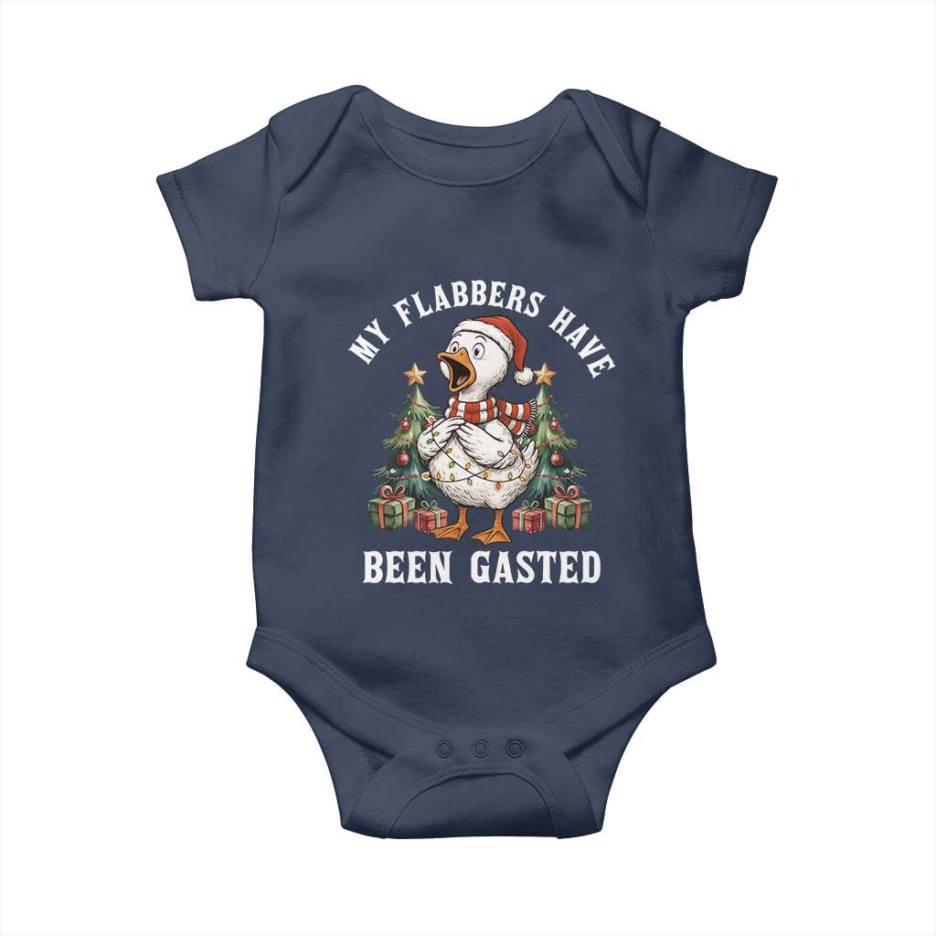 My Flabbers Have Been Gasted Baby Onesie Funny Goose Christmas - Wonder Print Shop