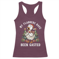 My Flabbers Have Been Gasted Racerback Tank Top Funny Goose Christmas - Wonder Print Shop