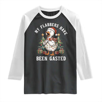 My Flabbers Have Been Gasted Raglan Shirt Funny Goose Christmas - Wonder Print Shop