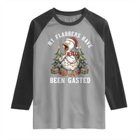 My Flabbers Have Been Gasted Raglan Shirt Funny Goose Christmas - Wonder Print Shop